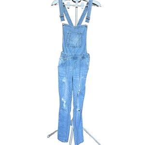 Women's WallFlower Insta Stretch Overall Jeans.